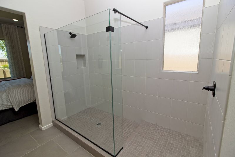 Modern Shower with Storage Niches